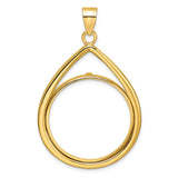 27 mm 14k Yellow Gold coin bezel for South African Krugerrand