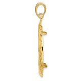 27 mm 14k Yellow Gold coin bezel for South African Krugerrand — alternate view