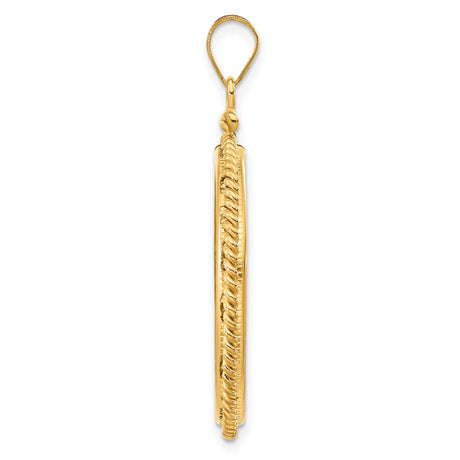 27 mm 14k Yellow Gold coin bezel for South African Krugerrand — alternate view