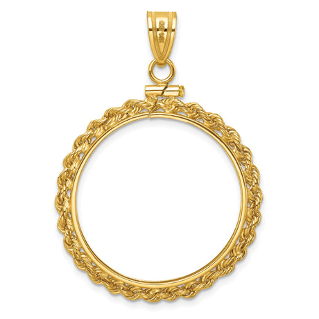 27 mm 14k Yellow Gold coin bezel for South African Krugerrand — additional image