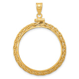 27 mm 14k Yellow Gold coin bezel for South African Krugerrand
