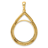 22 mm 14k Yellow Gold coin bezel for South African Krugerrand — additional image