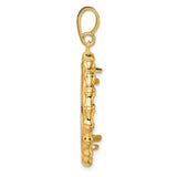 22 mm 14k Yellow Gold coin bezel for South African Krugerrand — alternate view