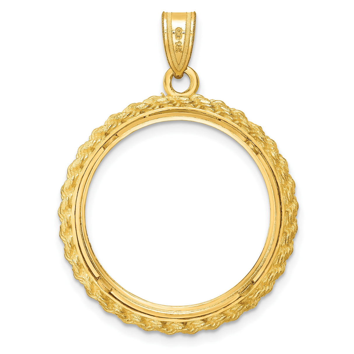 22 mm 14k Yellow Gold coin bezel for South African Krugerrand — additional image