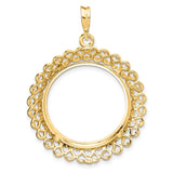 22 mm 14k Yellow Gold coin bezel for South African Krugerrand — additional image