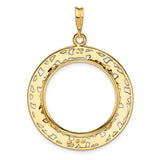 22 mm 14k Yellow Gold coin bezel for South African Krugerrand — additional image