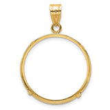 22 mm 14k Yellow Gold coin bezel for South African Krugerrand — additional image