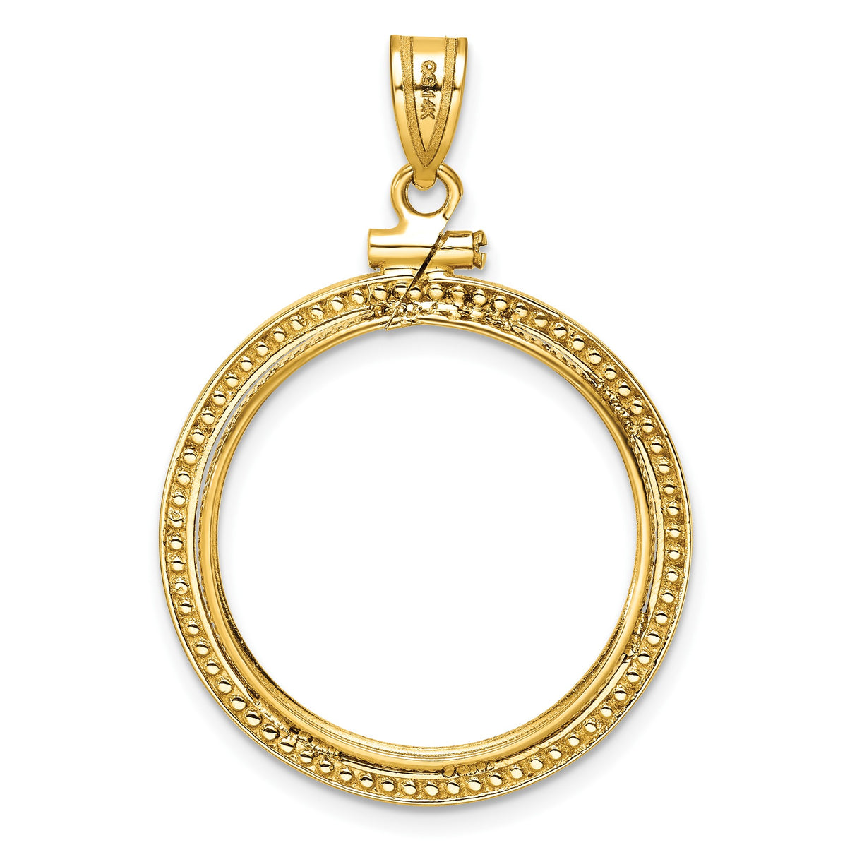 22 mm 14k Yellow Gold coin bezel for South African Krugerrand — additional image
