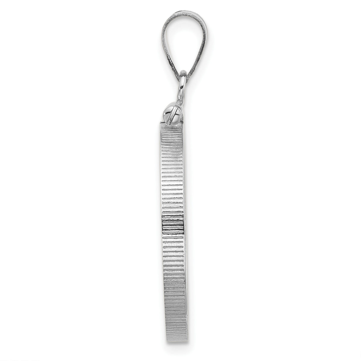 22 mm 14k White Gold coin bezel for South African Krugerrand — alternate view