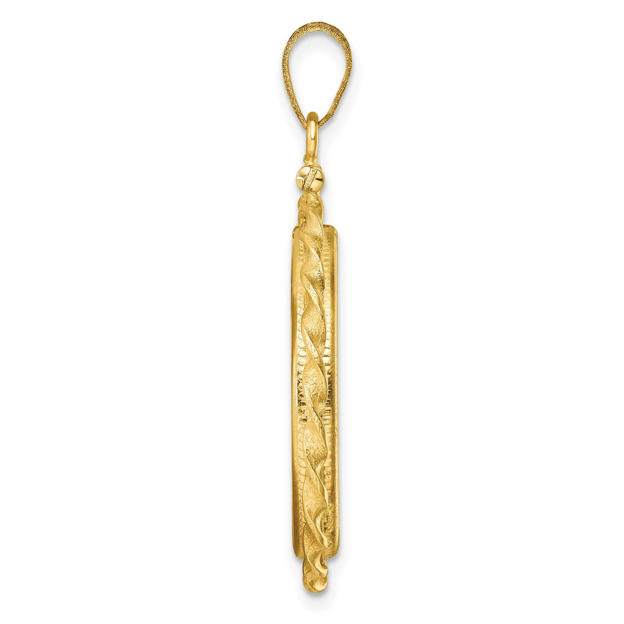 22 mm 14k Yellow Gold coin bezel for South African Krugerrand — alternate view