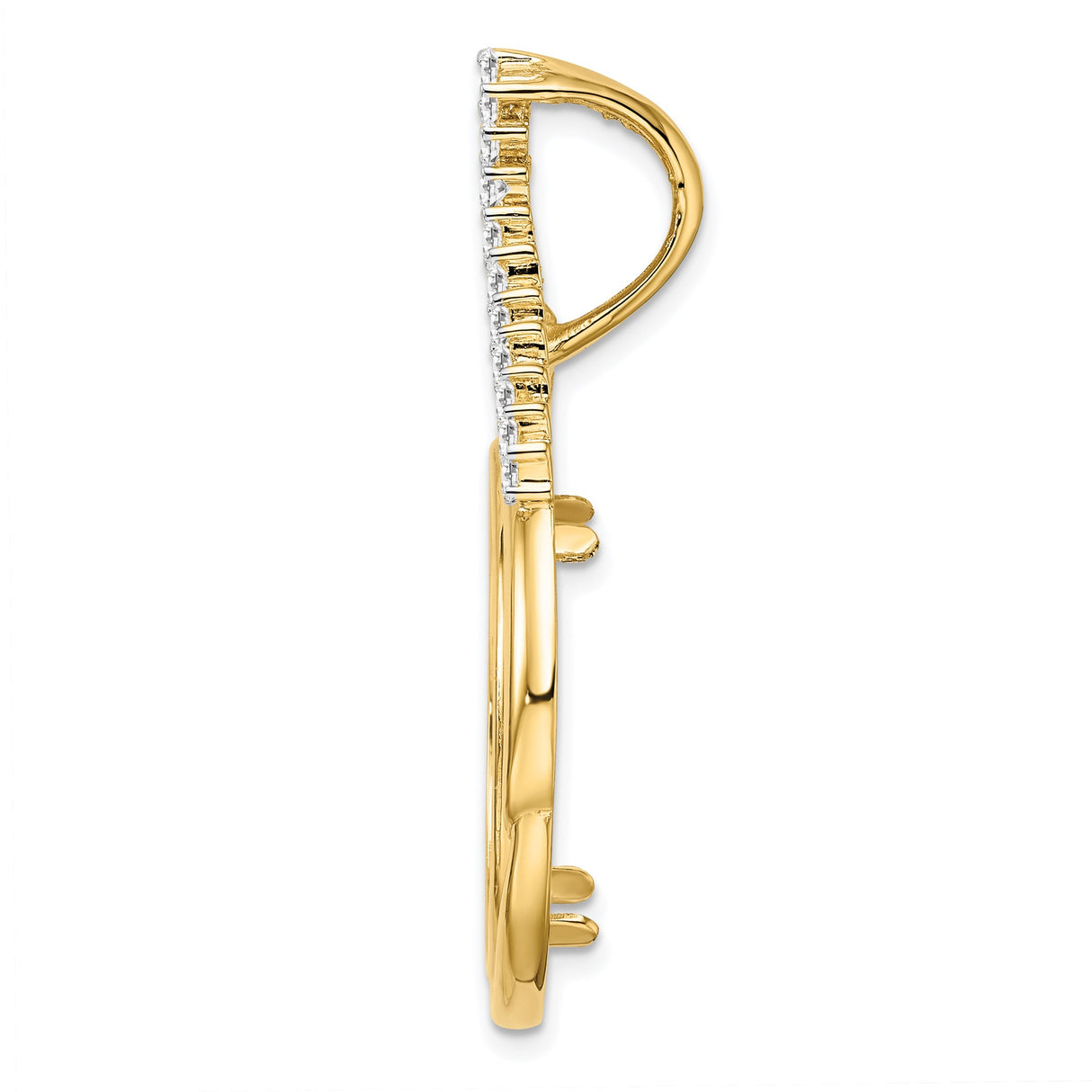 22 mm 14k Yellow Gold coin bezel for South African Krugerrand — alternate view