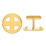 22 mm 14k Yellow Gold coin bezel cuff links for South Africian 2 Rand Rand