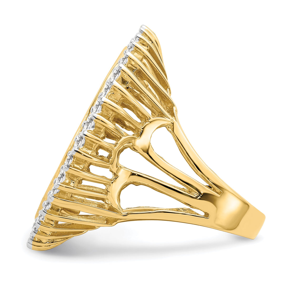 22 mm 14k Yellow Gold coin bezel ring for South Africian 2 Rand Rand — additional image