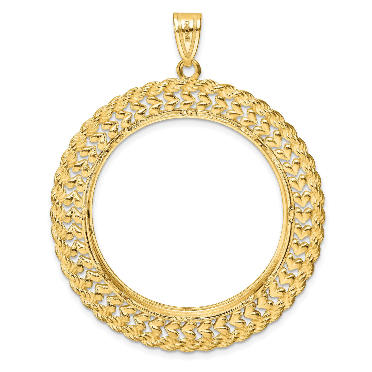 33 mm 14k Yellow Gold coin bezel for UK £100 Britannia — additional image