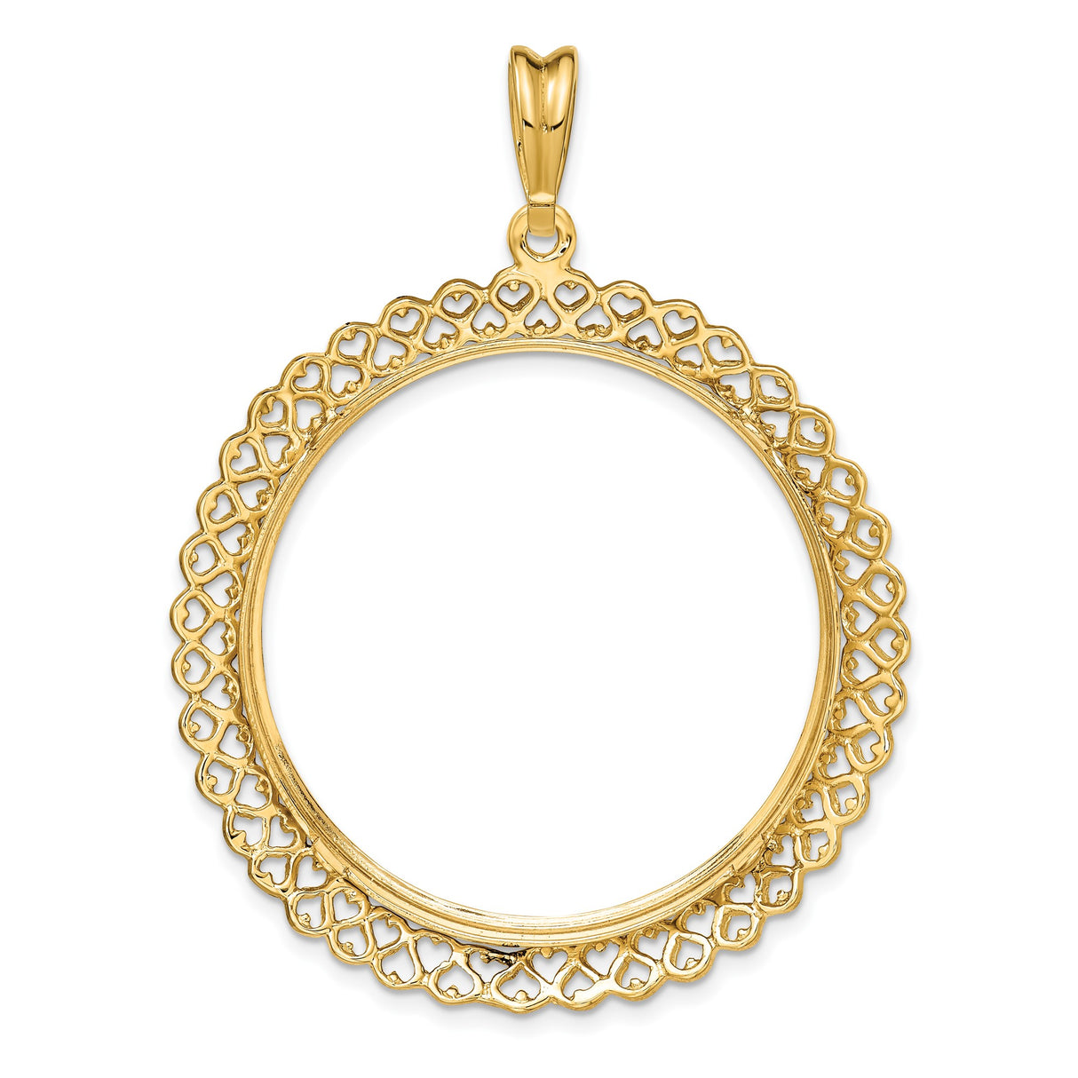33 mm 14k Yellow Gold coin bezel for UK £100 Britannia — additional image