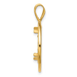 17 mm 14k Yellow Gold coin bezel for UK £10 Britannia — alternate view