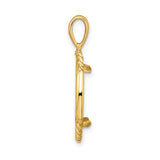 17 mm 14k Yellow Gold coin bezel for UK £10 Britannia — alternate view