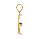 17 mm 14k Yellow Gold coin bezel for UK £10 Britannia — alternate view