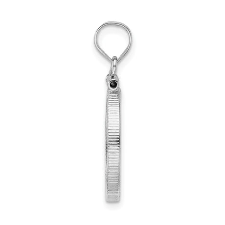 17 mm 14k White Gold coin bezel for UK £10 Britannia — alternate view