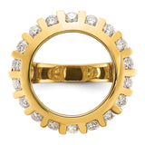 17 mm 14k Yellow Gold coin bezel ring for UK £10 Britannia — additional image