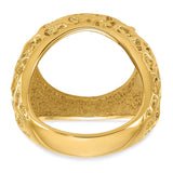 17 mm 14k Yellow Gold coin bezel ring for UK £10 Britannia — additional image
