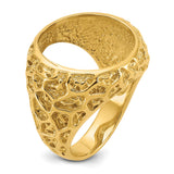 17 mm 14k Yellow Gold coin bezel ring for UK £10 Britannia — additional image