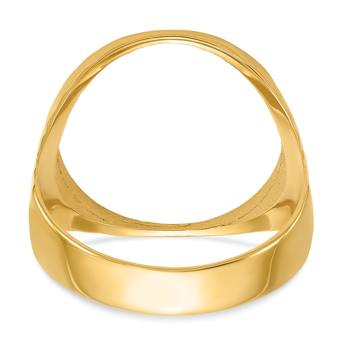 17 mm 10k Yellow Gold coin bezel ring for UK £10 Britannia — additional image