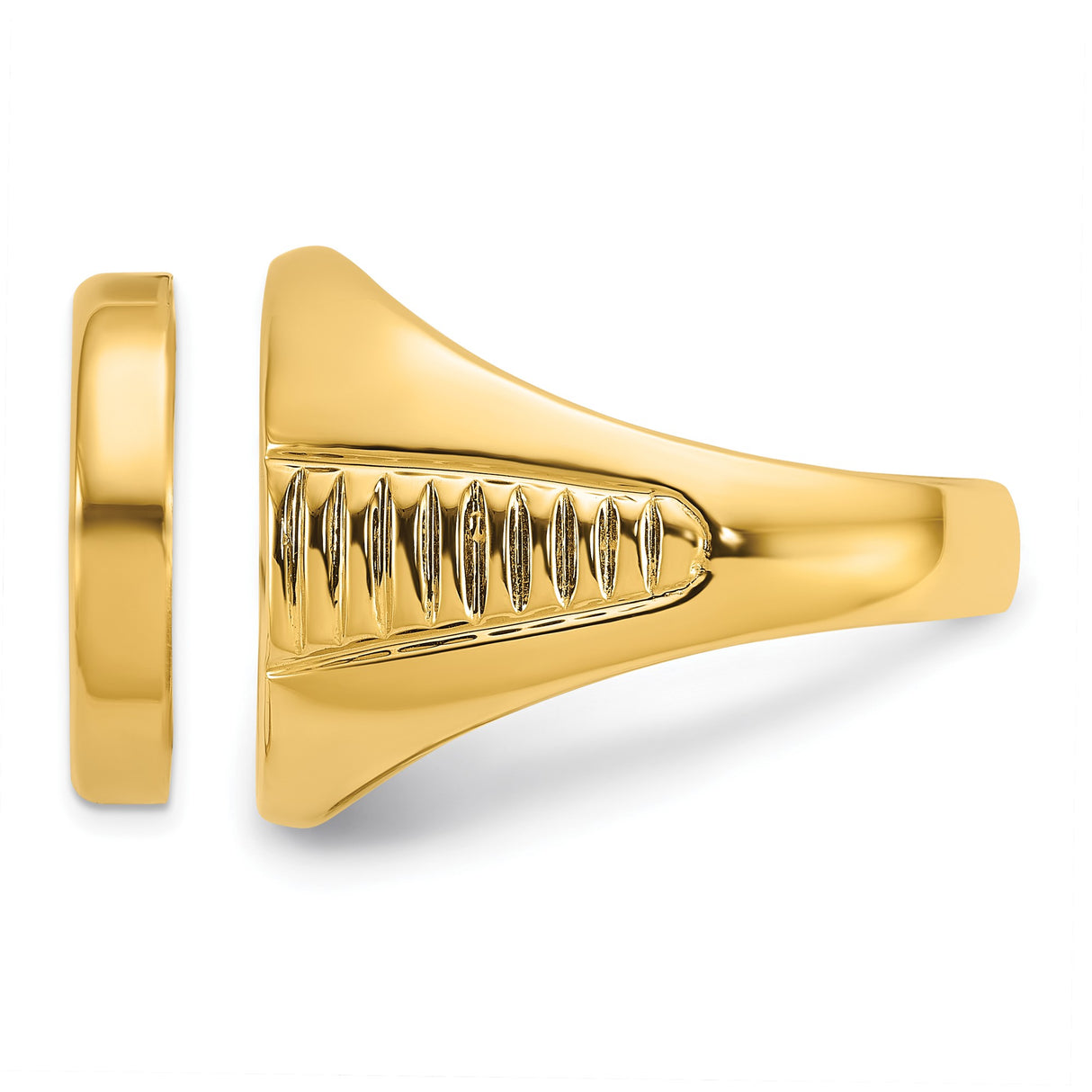 17 mm 14k Yellow Gold coin bezel ring for UK £10 Britannia — additional image