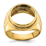 17 mm 14k Yellow Gold coin bezel ring for UK £10 Britannia — additional image