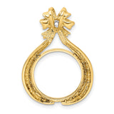 17 mm 14k Multi-Tone Gold coin bezel for UK £10 Britannia — additional image