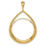 27 mm 14k Yellow Gold coin bezel for UK £50 Britannia — additional image