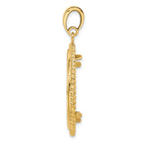 27 mm 14k Yellow Gold coin bezel for UK £50 Britannia — alternate view