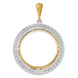 27 mm 14k Multi-Tone Gold coin bezel for UK £50 Britannia — additional image