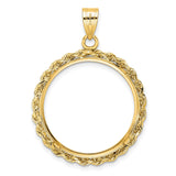 27 mm 14k Yellow Gold coin bezel for UK £50 Britannia — additional image