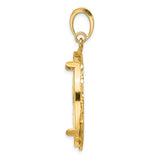 27 mm 14k Yellow Gold coin bezel for UK £50 Britannia — alternate view