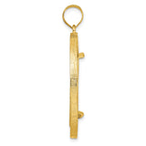 27 mm 14k Yellow Gold coin bezel for UK £50 Britannia — alternate view