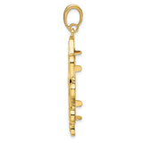 27 mm 14k Yellow Gold coin bezel for UK £50 Britannia — alternate view