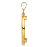 27 mm 14k Yellow Gold coin bezel for UK £50 Britannia — alternate view