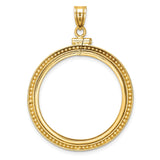 27 mm 14k Yellow Gold coin bezel for UK £50 Britannia — additional image