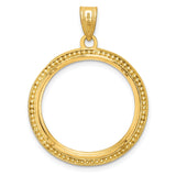 22 mm 14k Yellow Gold coin bezel for UK £25 Britannia — additional image