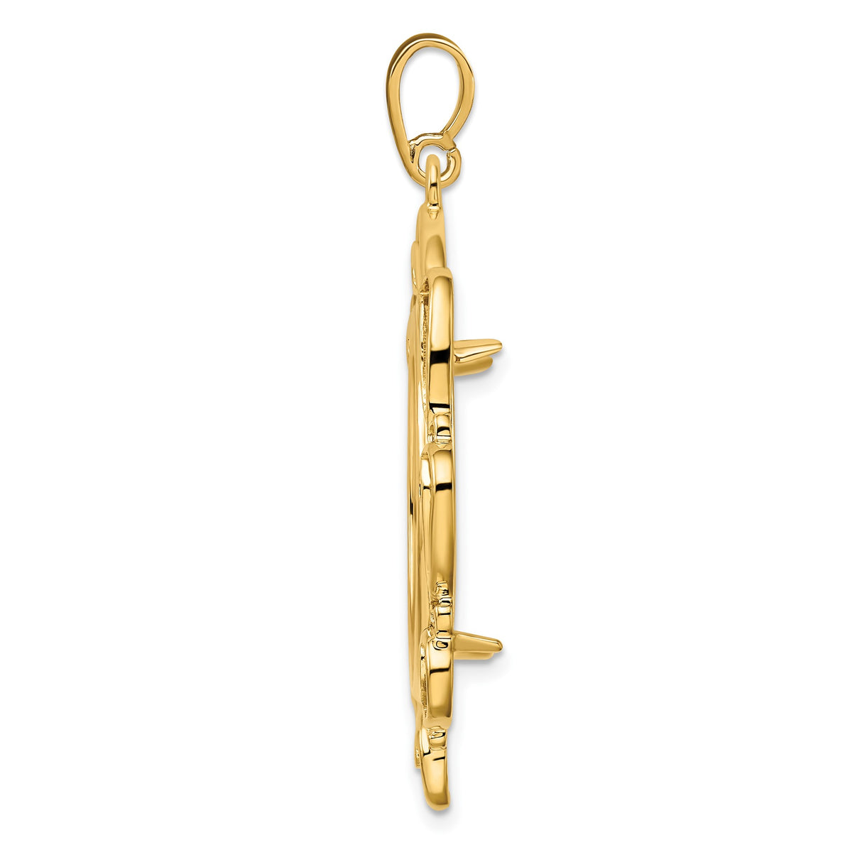 22 mm 14k Yellow Gold coin bezel for UK £25 Britannia — alternate view