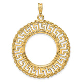 22 mm 14k Yellow Gold coin bezel for UK £25 Britannia — additional image
