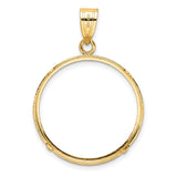 22 mm 14k Yellow Gold coin bezel for UK £25 Britannia — additional image