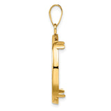 22 mm 14k Yellow Gold coin bezel for UK £25 Britannia — alternate view