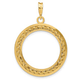 22 mm 14k Yellow Gold coin bezel for UK £25 Britannia — additional image