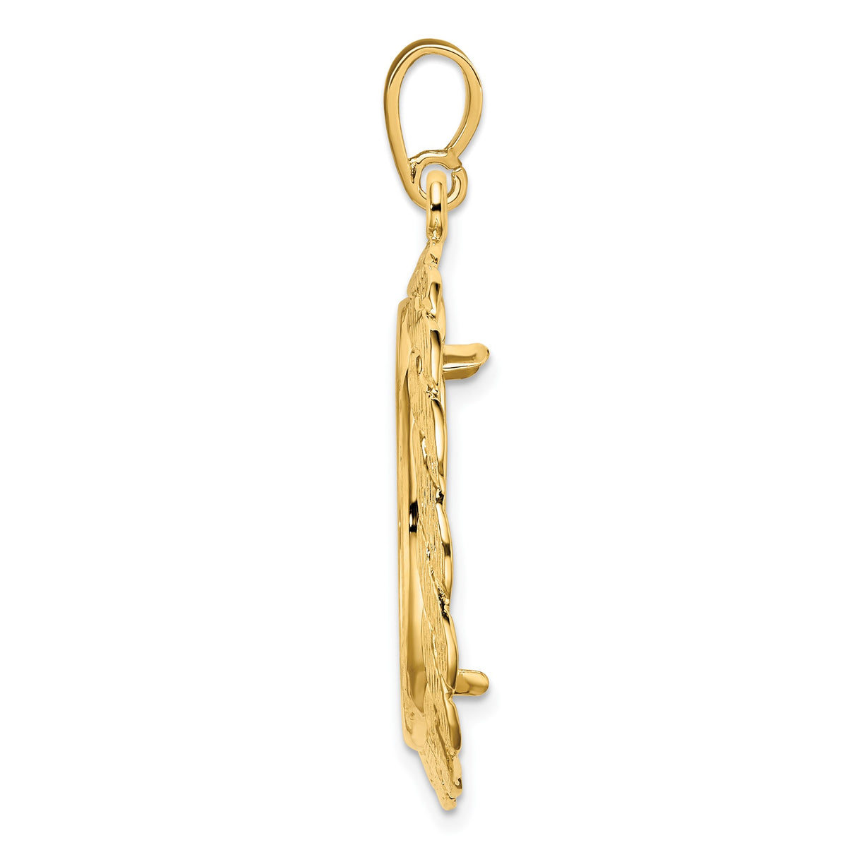 22 mm 14k Yellow Gold coin bezel for UK £25 Britannia — alternate view