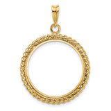 22 mm 14k Yellow Gold coin bezel for UK £25 Britannia — additional image