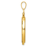 22 mm 14k Yellow Gold coin bezel for UK £25 Britannia — alternate view