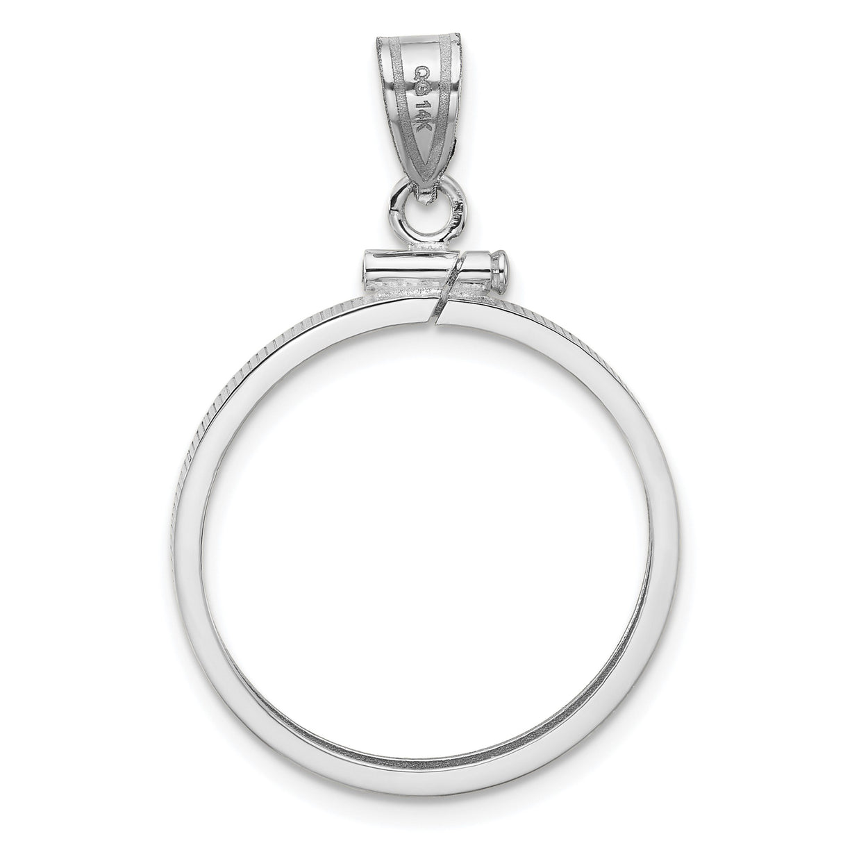 22 mm 14k White Gold coin bezel for UK £25 Britannia — additional image