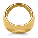 22 mm 14k Yellow Gold coin bezel ring for UK £25 Britannia — additional image
